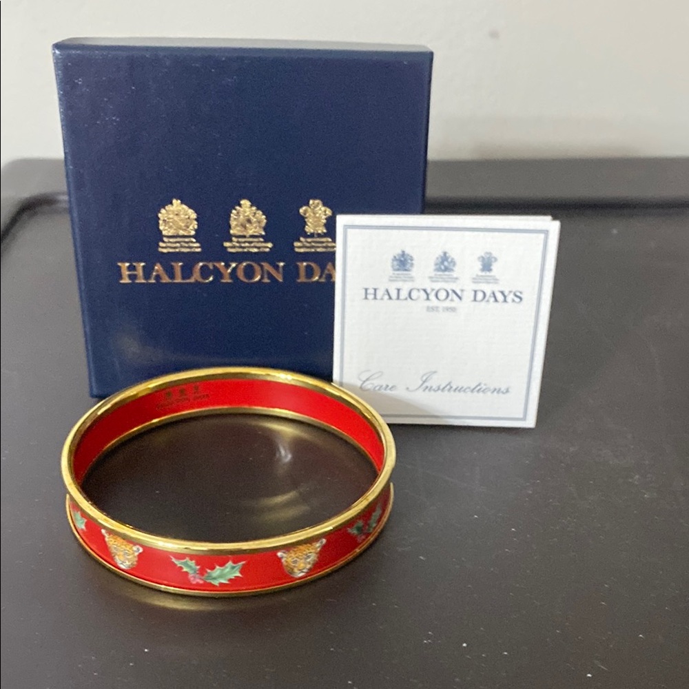 Halcyon Day Bangle Bracelet Leopard